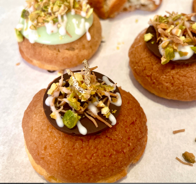 Dubai Chocolate Choux Cream Puffs Box